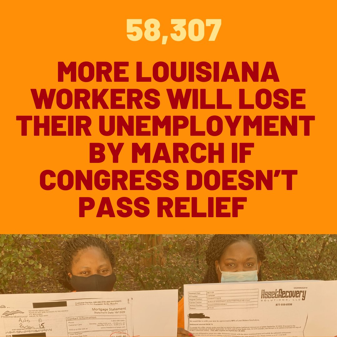 StepUpLA's tweet image. You know the stories. Know the numbers too. @SenJohnKennedy extend #unemployment relief today! #extendui
