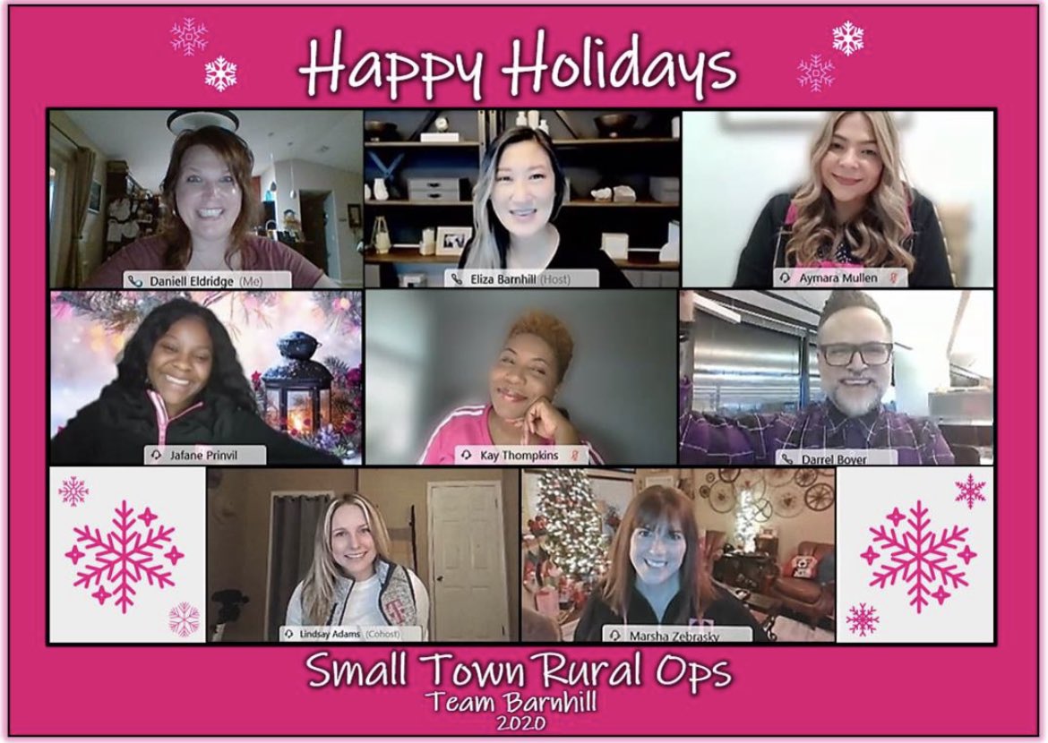 elizabarnhill's tweet photo. Wishing everyone a magical holiday season! From the team that makes magic happen every day! 💕 #STR #OpsRocks #BestTeamEver #SoBlessed @richgarwood @rhackin @bnash001 @domjrcoleman https://t.co/817LUV3X2n