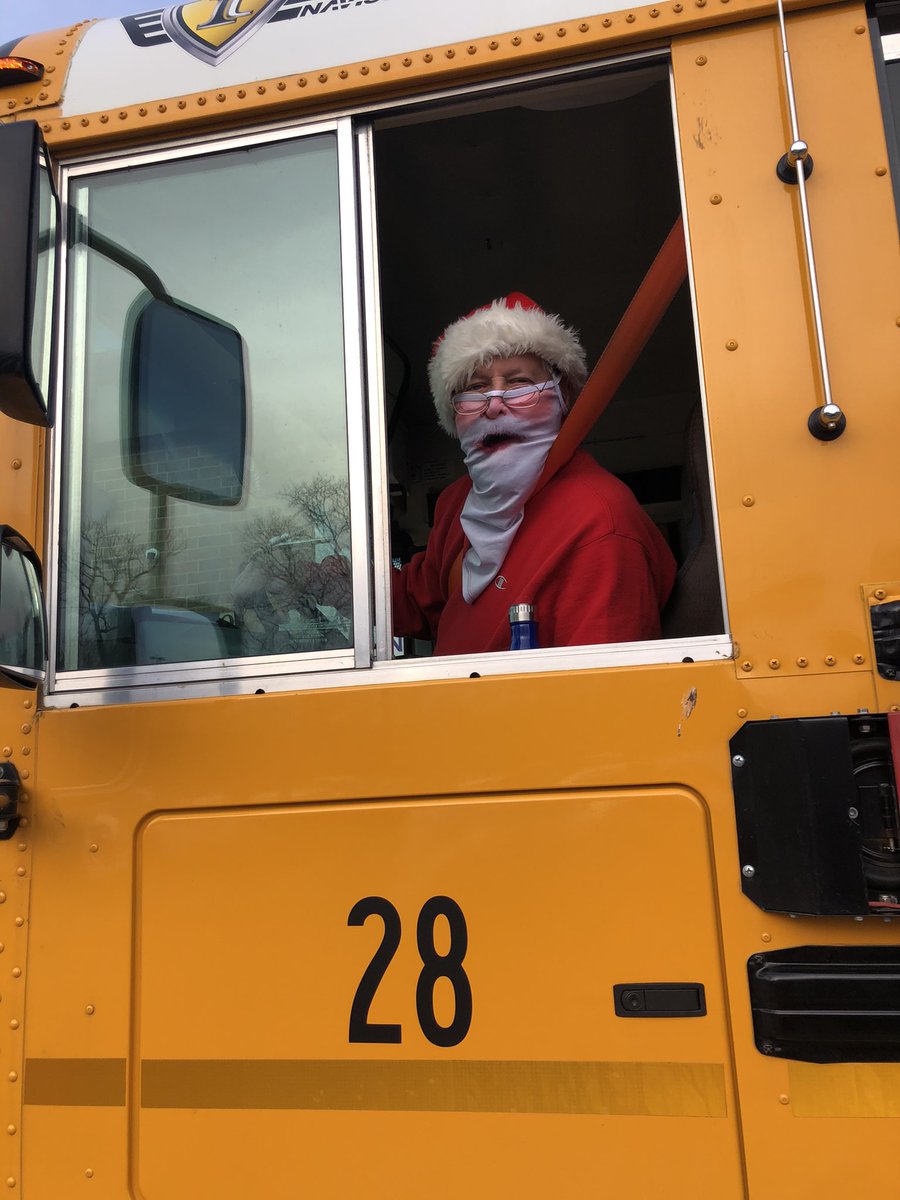 SLSDWVE's tweet image. Our bus drivers are amazing, and that’s a wrap!  ❤️🎅🏻 Enjoy winter break everyone- be safe &amp;amp; stay well!! 
#SantasSleigh
#SchoolBusDriversRock
#FindYourGreatness