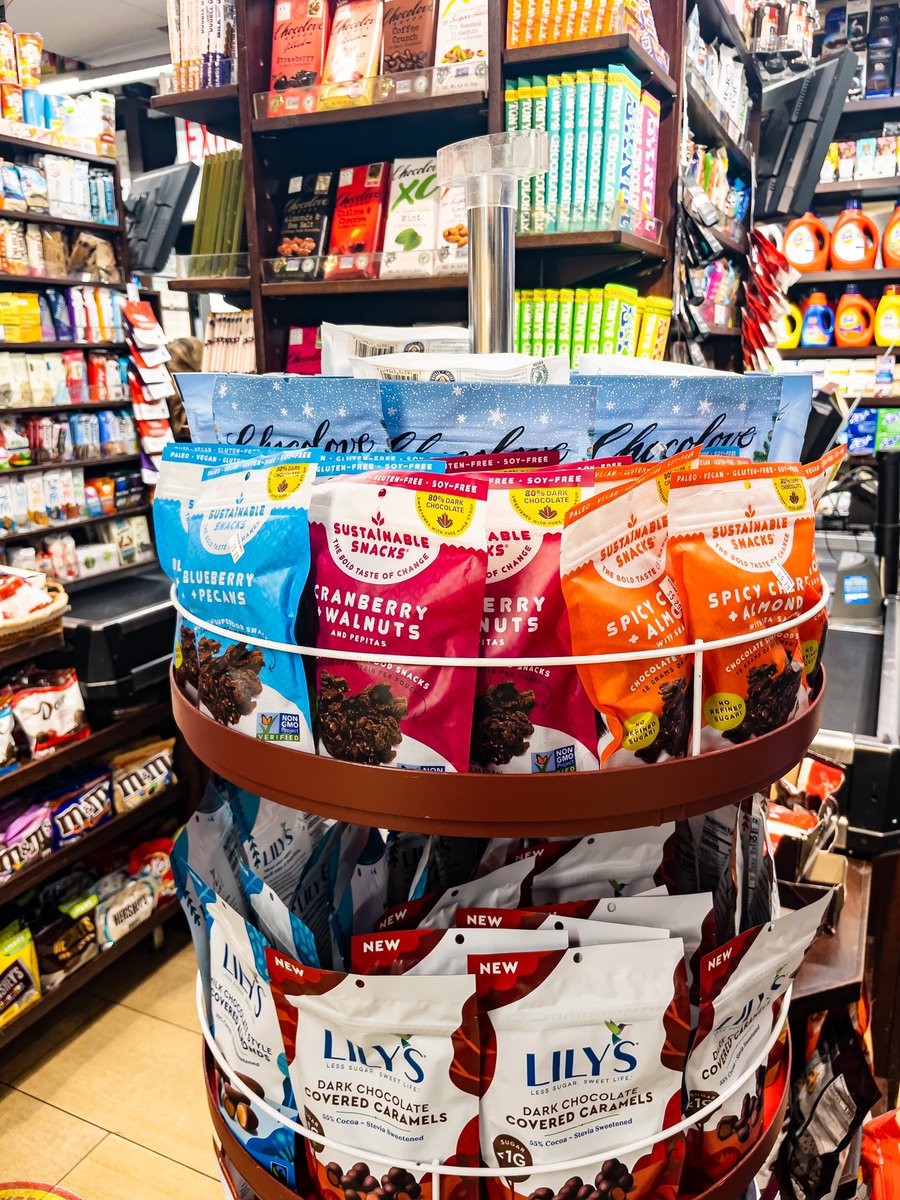 Fully stocked at Westside Market (84 Third Ave, NYC)! There’s still time to grab some delicious stocking stuffers 🎁 #SupportLocal #ShopSmall #PlantBased #SustainableSnacks