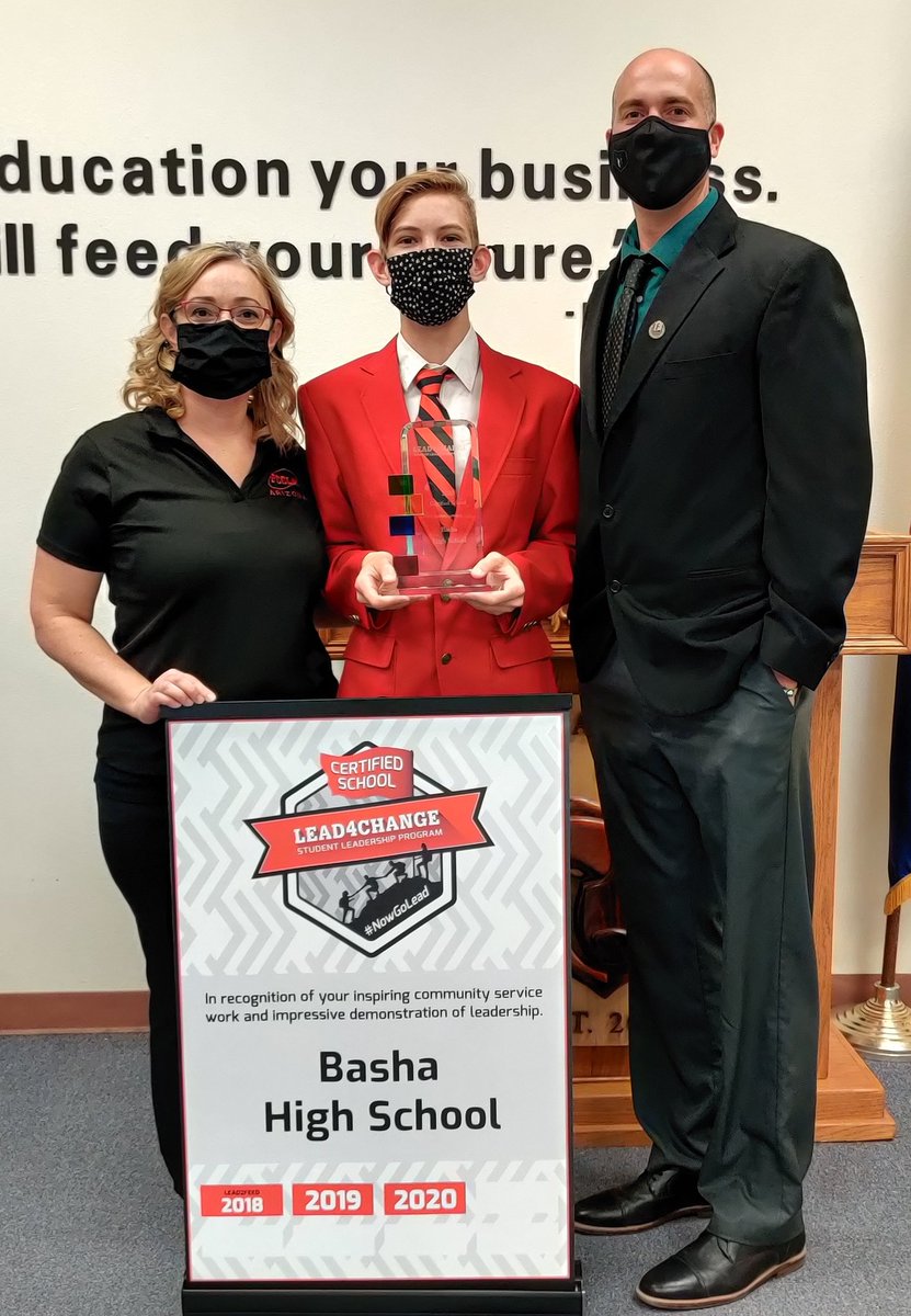 bhsbearsfccla's tweet photo. Once again, Basha High was named a Lead4change certified school because the student led community service work of the Basha FCCLA Early Childhood program! Basha is 1 of only 29 schools across the country receiving recognition this year! @CTECUSD @ChandlerUnified #buildingbasha https://t.co/hCkvKCr8EQ