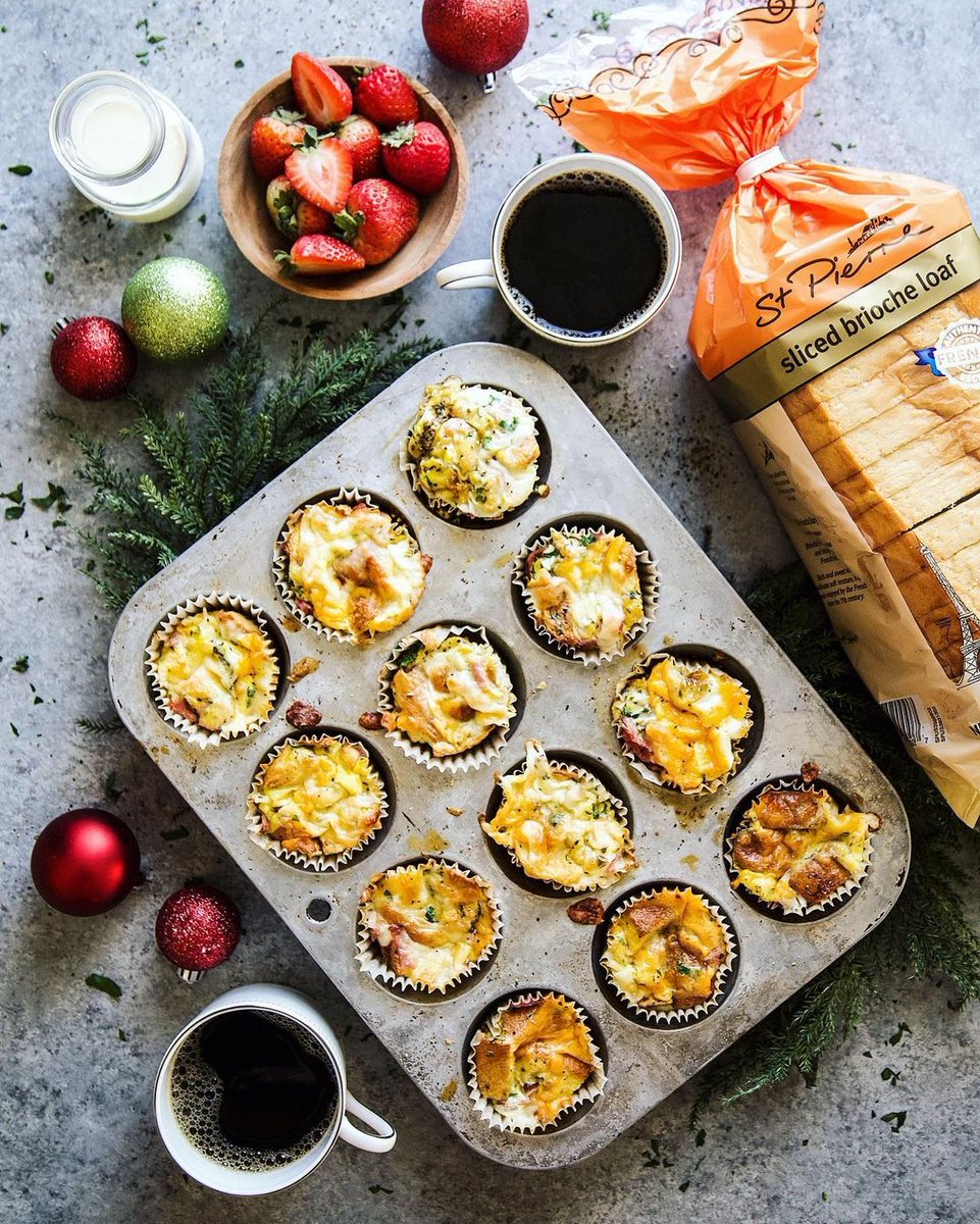 Mini Provencal Egg Strata Muffins created by @griermountain are simple to make with ingredients likely already in your pantry, and are great to make ahead of time. 

It’s exactly what your holiday brunch menu is missing!