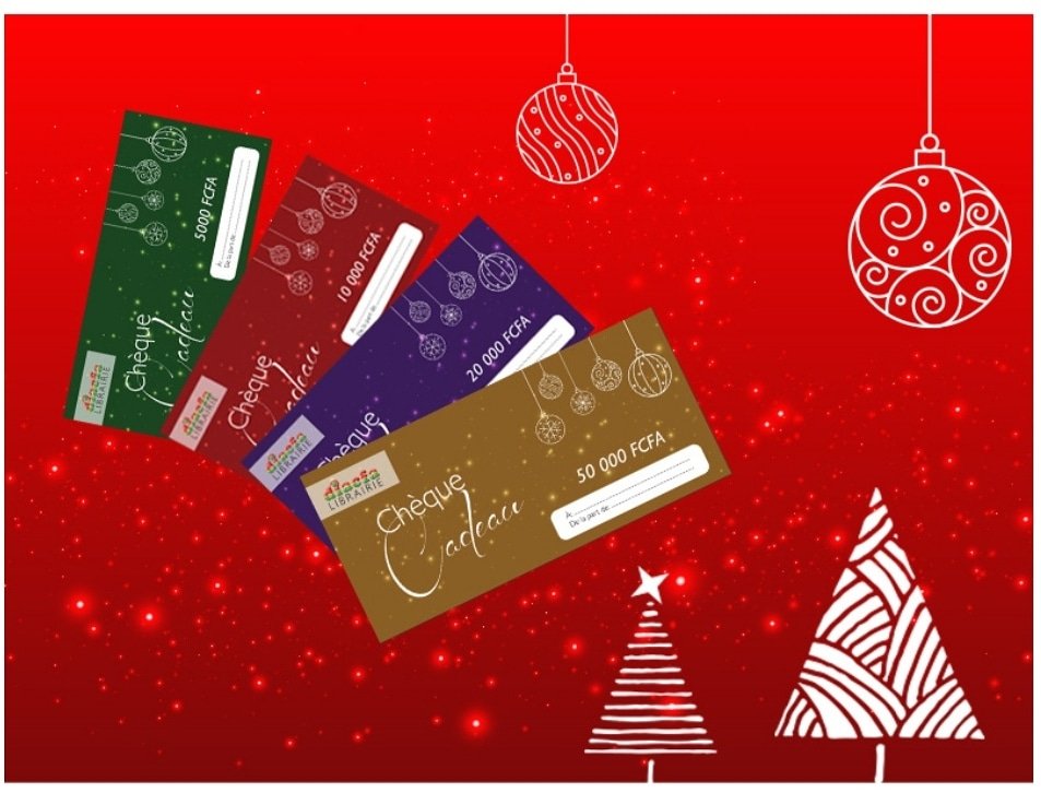 DiacfaBF's tweet photo. Le plaisir d'offrir ! Surprenez votre famille et vos proches avec des chèques cadeaux ! DIACFA Librairie vous propose différents montants de chèques cadeaux durant cette période de fête de fin d'année.
⏰ Du lundi au vendredi 8h-12h30 et de 15h-18h, le samedi de 9h30-12h30 https://t.co/FKqFCeMUFM