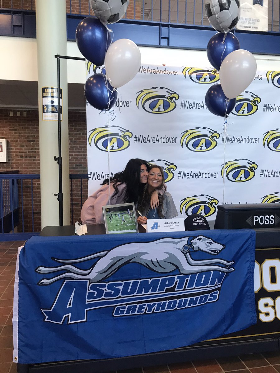 AndoverWarriors's tweet image. Congratulations to Ashley Smith for signing her NLI to Assumption University to play soccer. We are proud of you! @AndoverHS_Princ @AndoverPS @BostonHeraldHS @GlobeSchools @EagleTribSports @GoAssumptionU