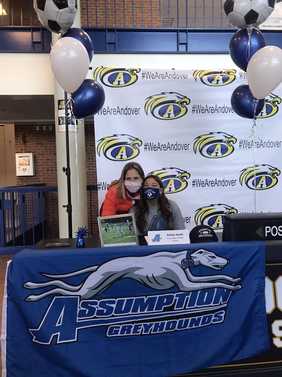 AndoverWarriors's tweet image. Congratulations to Ashley Smith for signing her NLI to Assumption University to play soccer. We are proud of you! @AndoverHS_Princ @AndoverPS @BostonHeraldHS @GlobeSchools @EagleTribSports @GoAssumptionU