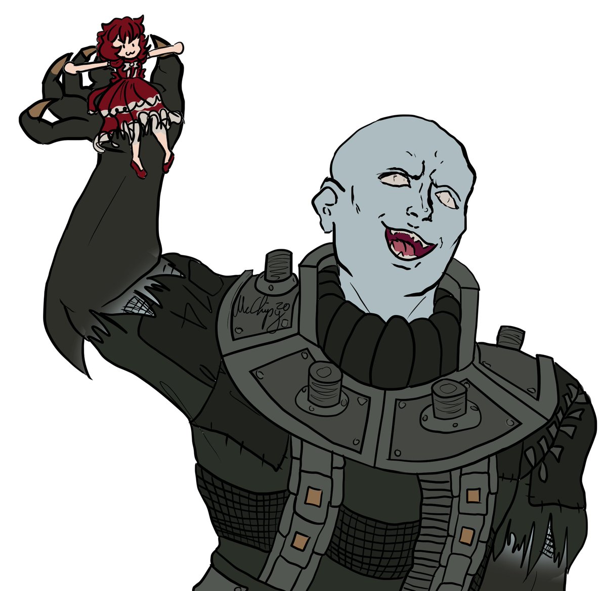 McChipyArt's tweet photo. Showing off your trophy wife!
(Who asserts dominance)
#myart #McChipyArt #residentevil #tyrant #unidentified #biohazard #damnation #atlastyrant #occlaw #selfinsert #gt #sizedifference https://t.co/XsTzEO30bm