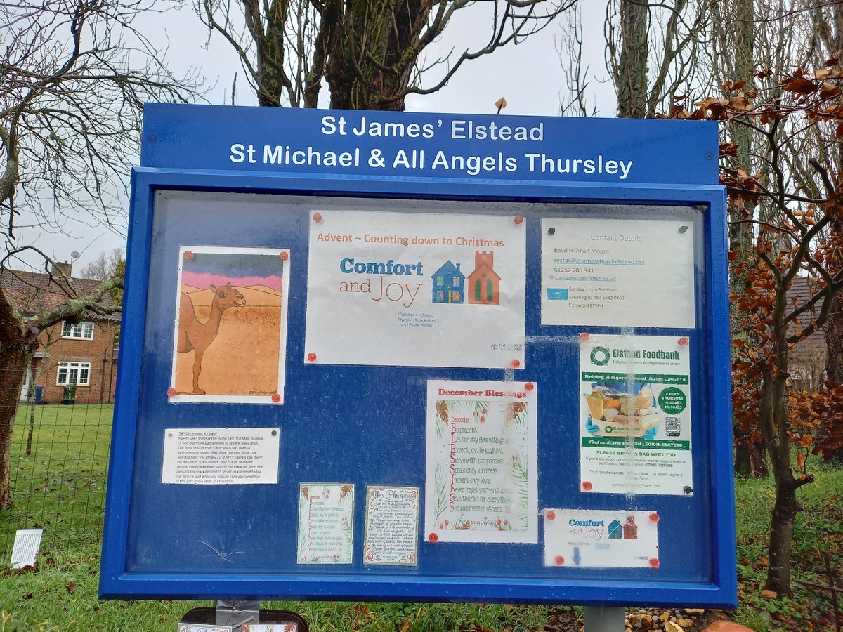 revdhannah's tweet photo. #CountingdowntoChristmas
#noticeboardministry
#advent
#comfortandjoy
@churchofengland 
@ekphillipsart 
@revdhannah
@3parishes
@CofEGuildford
 "They travelled to Bethlehem to worship the new born king” https://t.co/piVr1QFK65