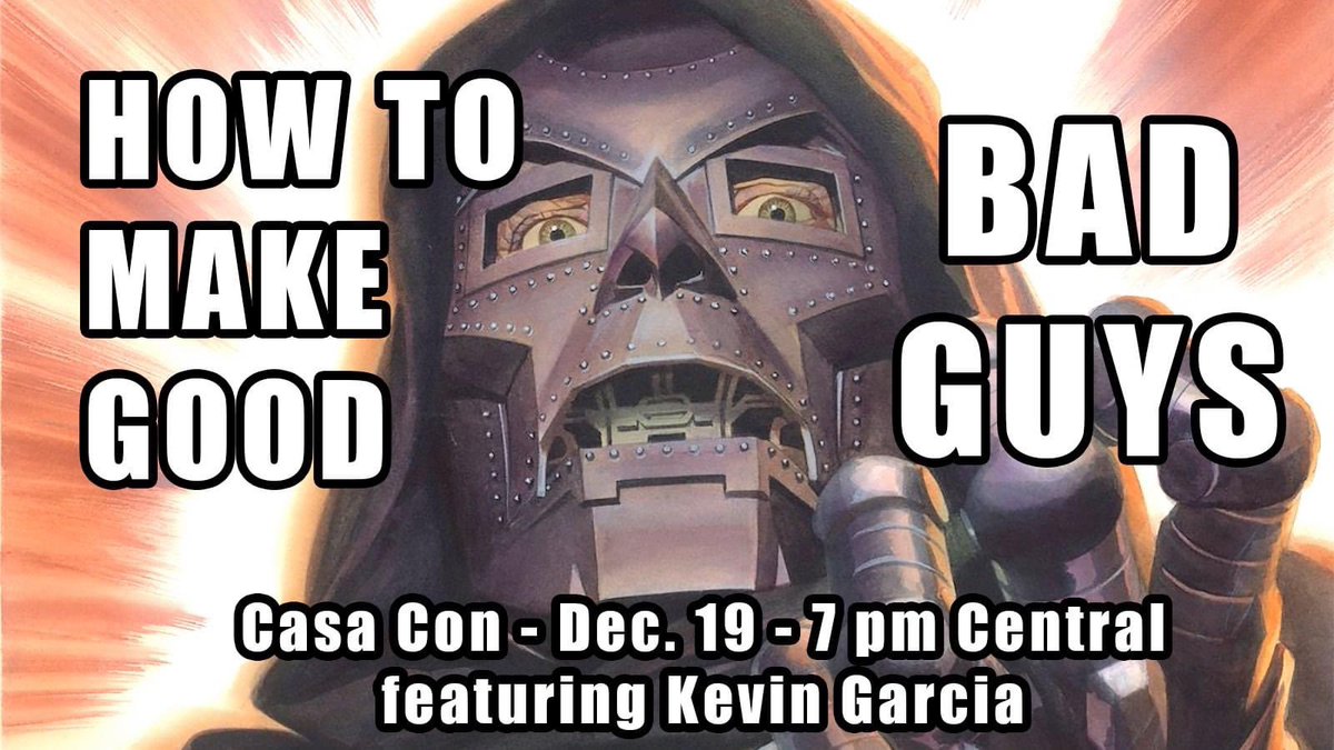 Monomythic_com's tweet photo. Coming this weekend! #CasaCon by @Nardionet and @LuminosityLLC!

There’ll be videos on topics from crowdfunding, to Dungeons &amp; Dragons, to anime - and a talk about supervillains from comic book historian Kevin Garcia at 7:30 pm central on Saturday! https://t.co/mRB7TWOzOi! https://t.co/bMKNZvfuvM