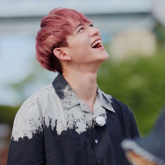 pics of lucas that you can literally feel his happiness through your phone screen: a thread