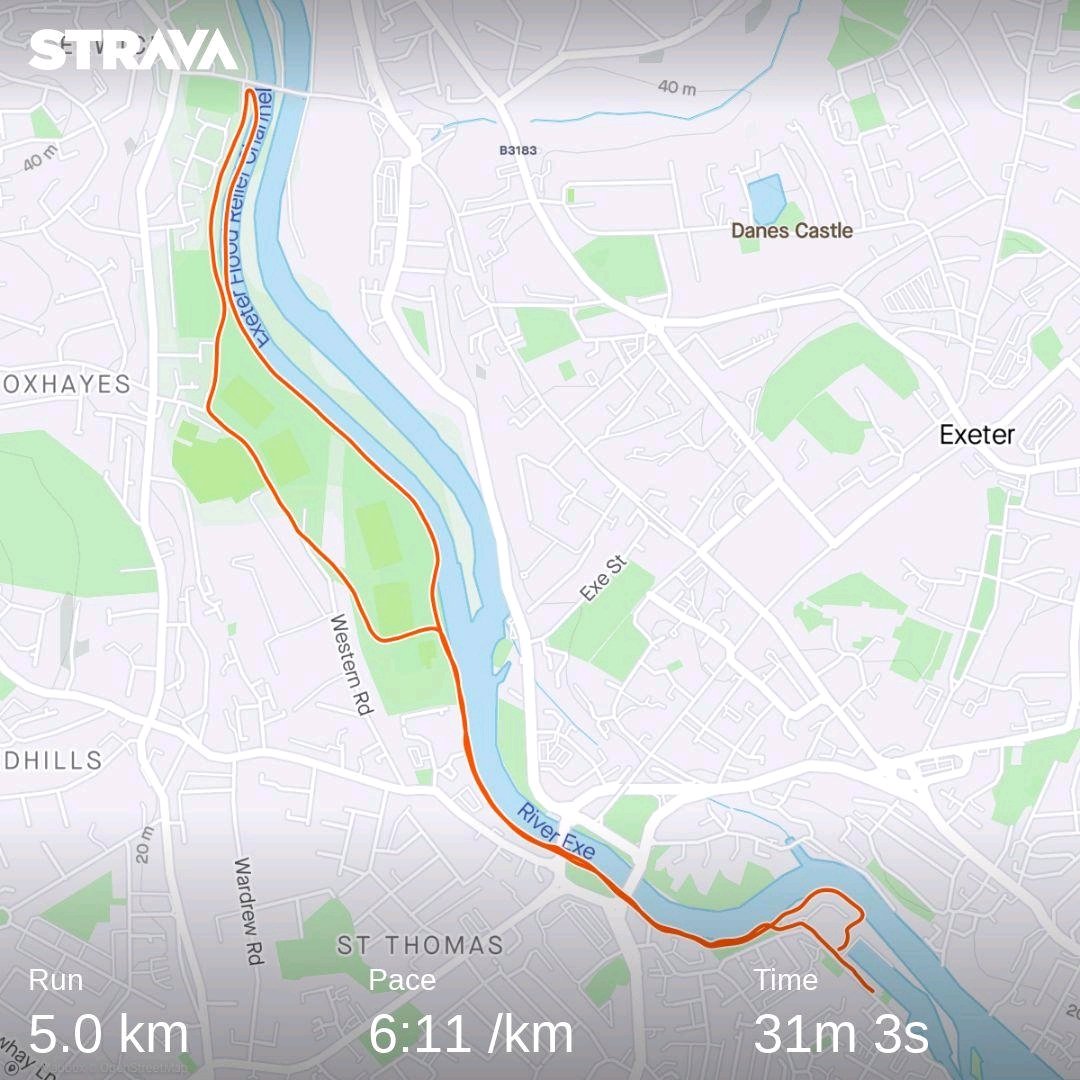 ExeterHalf's tweet image. Glad I got out tonight, really didn't want to. @PeterFerlie strava.app.link/fuYqPxVnkcb