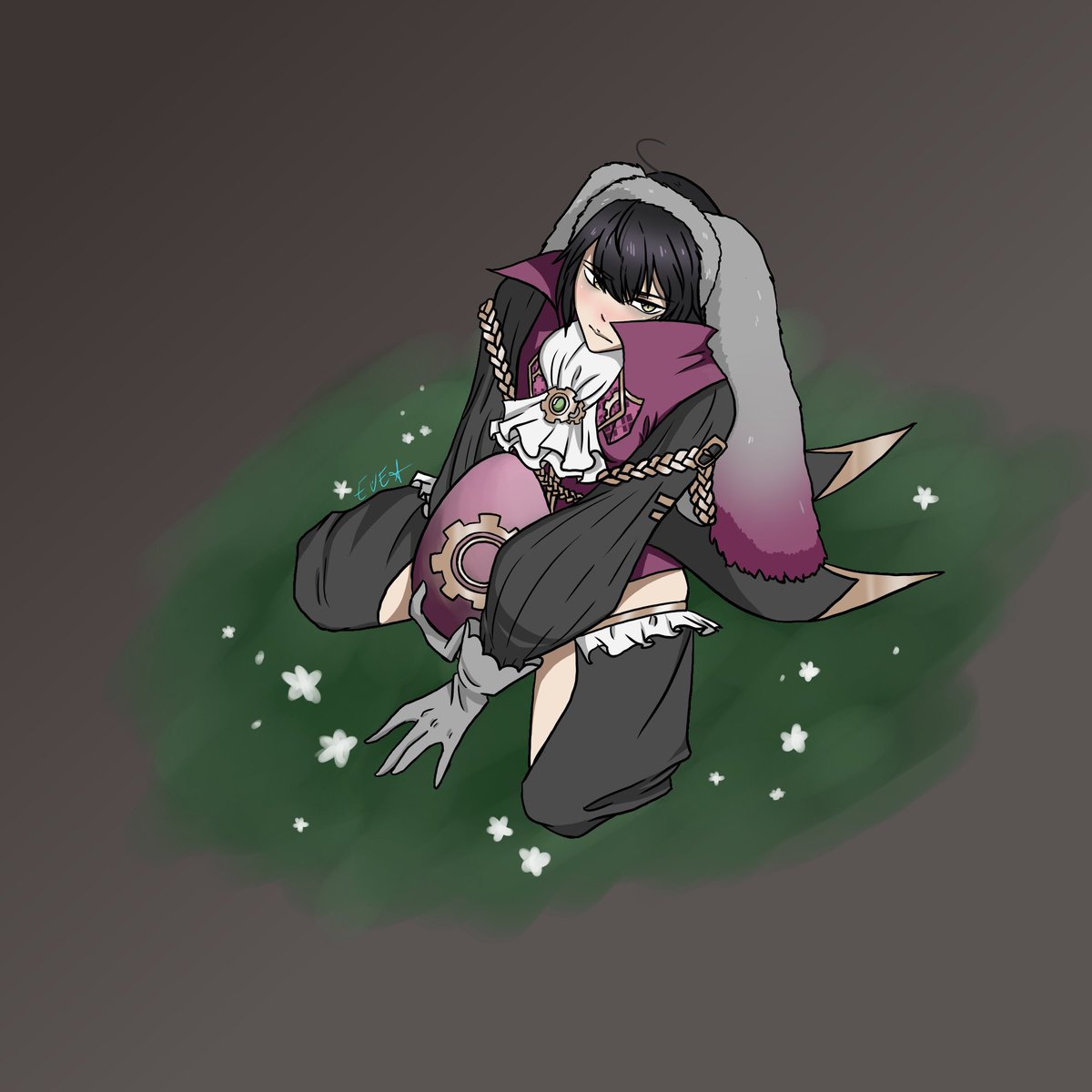 Yasmine70601847's tweet photo. Open for commissions!!!
#feh #otr #bookv #easter #kingsbrother #purple #white #black #fireemblemheroes #yelloweyes #EVE https://t.co/Q4Gvj10CQL