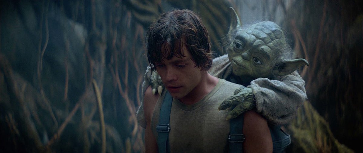 Mandalorian spoilers Also, on a less grand storytelling note, its just cinematic poetry to have Luke teach a baby yodaLike this just warms my heart and i dont care if its fanservice. Its fanservice with substance - bc it makes sense for his character and poses complex questions