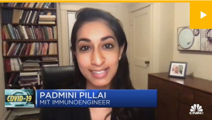 RegisCollege_MA's tweet photo. Regis College biochemistry alumna 
Dr. @padminipillai, an immunoengineer at 
@kochinstitute, joined @cnbc to discuss the parallels and differences between the COVID-19 vaccines. #RoarPride #ProtectThePride

https://t.co/aWEhE23vKC https://t.co/oVqV4evH5k