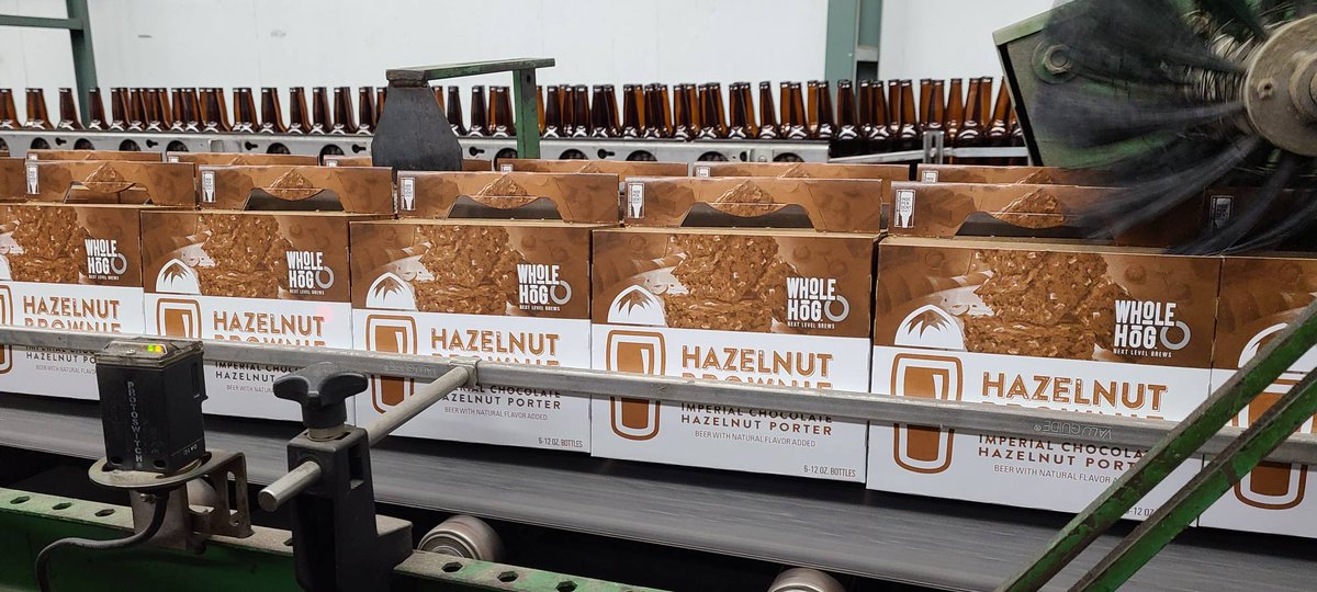 Have you tried our new Whole Hog Hazelnut Brownie Imperial Porter? Comment below your thoughts or find it to try it at wholehogbeer.com/locator. #wholehogbeer #hazelnutbrownie #imperialporter #winterseasonal