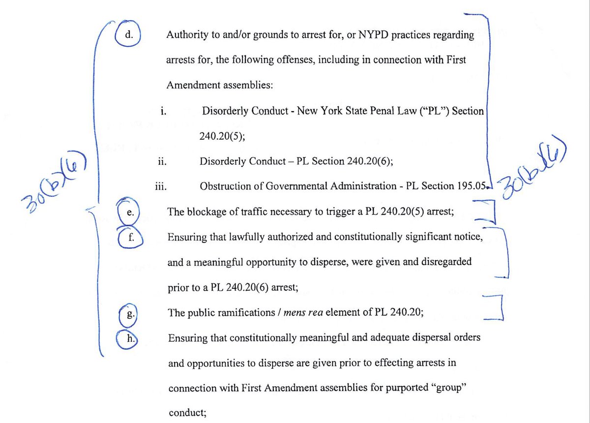 The Marshall deposition covers NYPD Academy training related to these topics: https://www.dropbox.com/s/mucumgozsq5jddv/Ex%2010%20-%202018-3-21%20Deposition%20of%20Shurland%20Marshall.pdf?dl=0