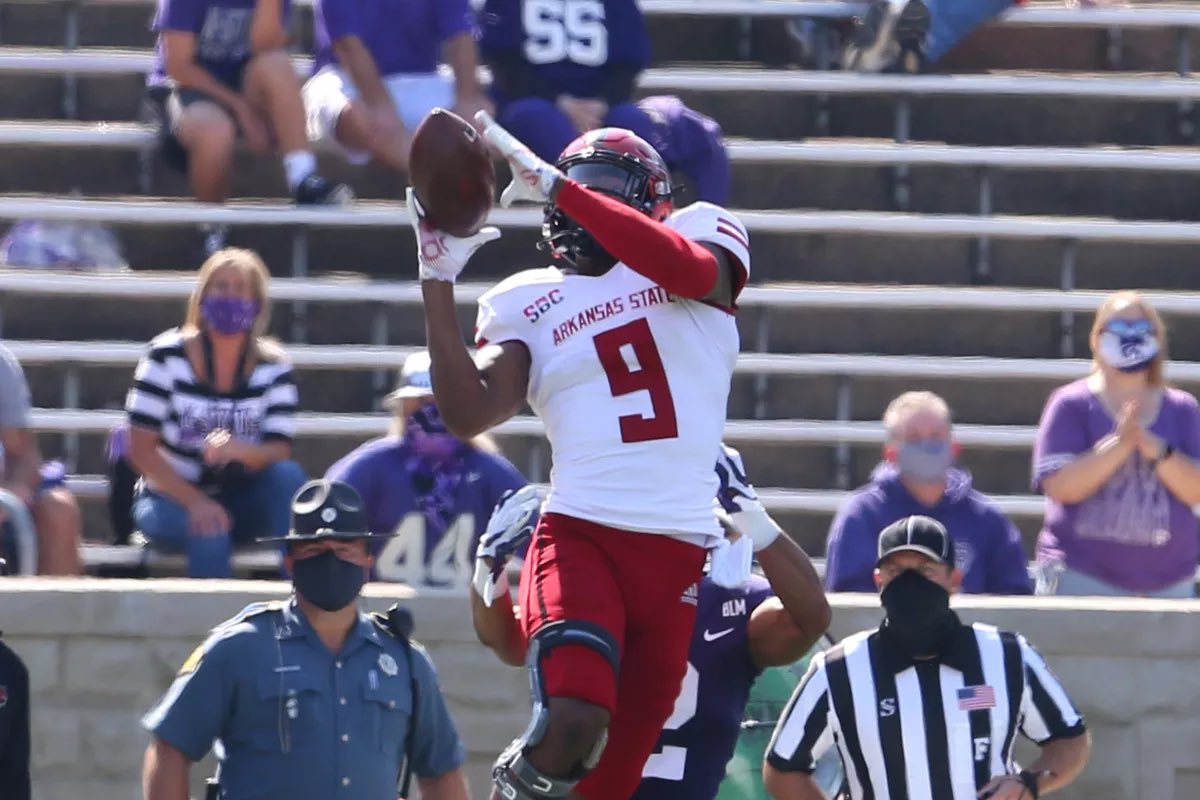 OklahomaAddicts's tweet photo. GMofCFB All-American WRs (2/2):

• Jonathan Adams Jr. (Arkansas State)
• Dax Milne (BYU)
• David Bell (Purdue)
• Wilson/Olave (Ohio State) https://t.co/xqaxIDwCVd
