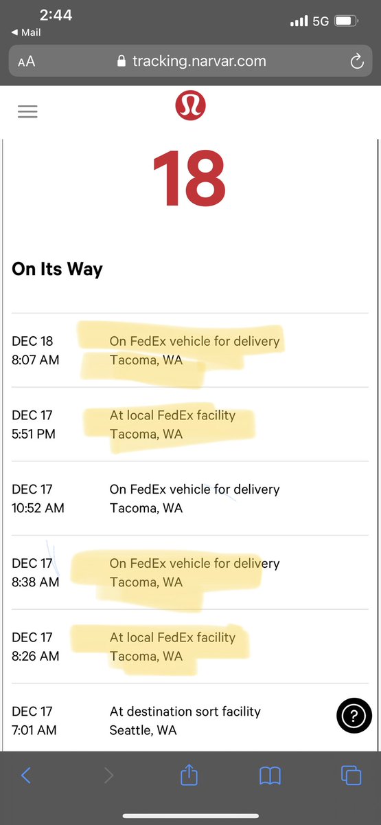 TweirTexFan's tweet photo. @lululemon I'm so over @FedEx  you should want your online customers to get the same customer experience when ordering online that you get in your store. I'll pay more switch @UPS please https://t.co/6tnFmR7jCB