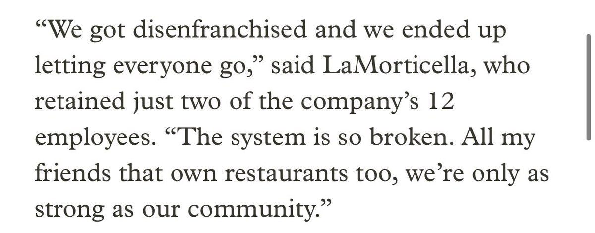 A small cosmetics company wasn’t considered essential and had to close during the lockdown. The company was denied a PPP loan and had to let 10 Of the 12 employees go. “The system is so broken. All my friends that own restaurants too, we’re only as strong as our community.”
