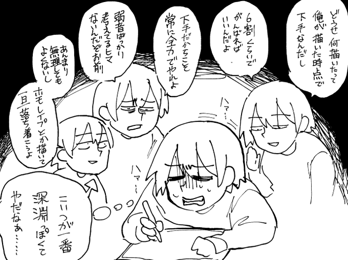 ネガティブヘタレ絵を描くマンと頭の中の天使とか悪魔とかの日記です 