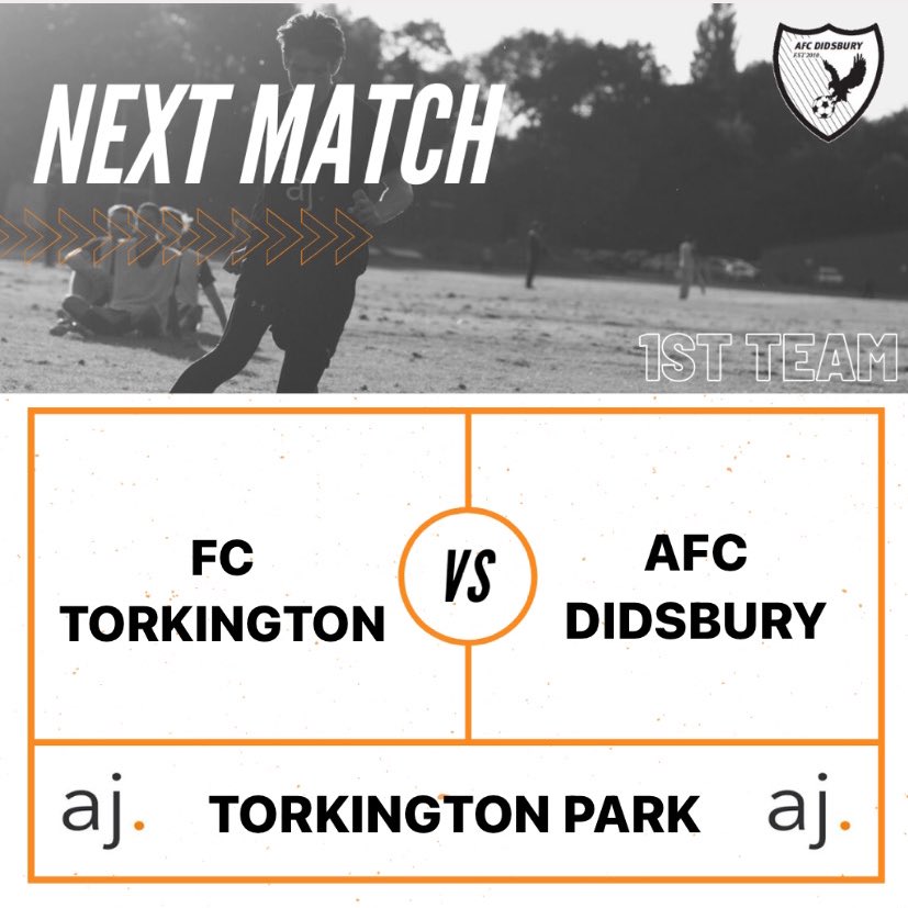 AFCDidsbury's tweet photo. NEXT UP⠀
⠀
Both teams back in action for the final time in 2020.
UP THE DIDS
⠀
📅 Sun 20/12⠀
🆚 FC Torkington & Heald Green Eagles⠀
🏆 ECSFL⠀
⏰ 10:45⠀
🗺 Torkington Park & William Scholes playing fields⠀
⠀
⚪️⚫️🟠⠀
⠀
#afcd #afcdidsbury #andersenjames https://t.co/QFhEoOrloG