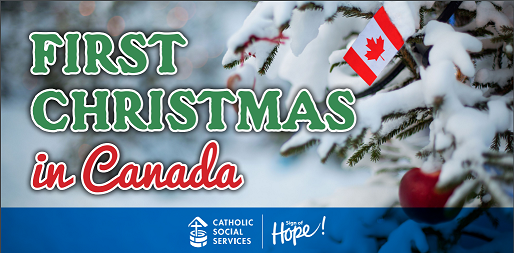 cssalberta's tweet photo. We're gearing up for our first ever VIRTUAL First Christmas in Canada event! Join our Immigration &amp; Settlement Service team on Tuesday, December 22 from 6:00 - 6:30 pm for holiday music, games, and more. All are welcome! Follow this link to join: https://t.co/QmepSexNi9 https://t.co/3MKwUnP1Dv