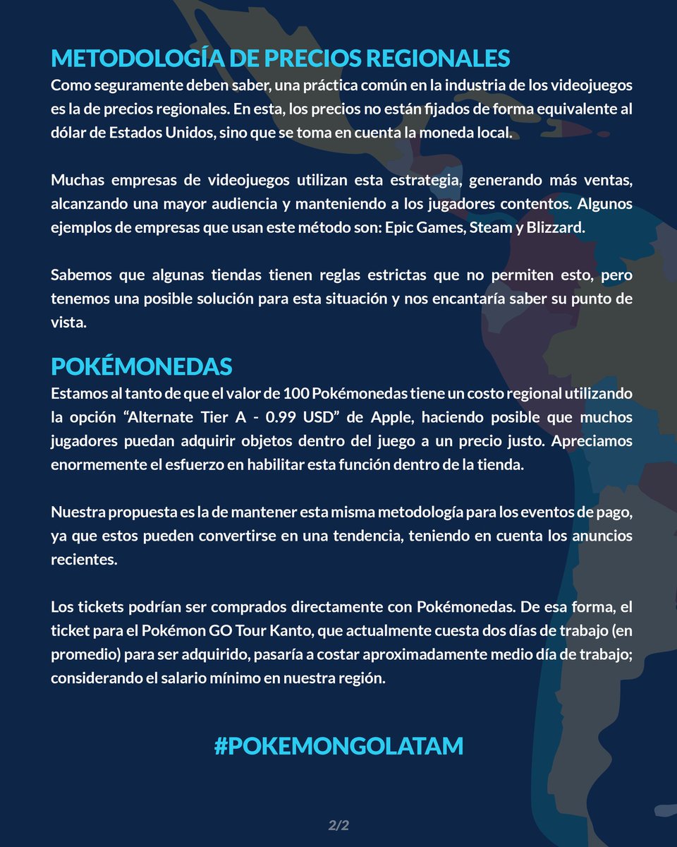 Mas allá de lo expresado, lo que tiene que haber es una más realista expectativa hacia los jugadores de esta clase de eventos y que no se salga de control a futuro.

#PokemonGOLATAM 

@PokemonGoapp <a href="/NianticLabs/">Niantic</a> <a href="/NianticHelp/">Niantic Support</a> <a href="/johnhanke/">John Hanke</a> <a href="/ohtellez/">omar h tellez</a> <a href="/aramisabo/">Aramis Pelissari</a> <a href="/AlanMB/">Alan Mandujano / MB</a> @priscilliana