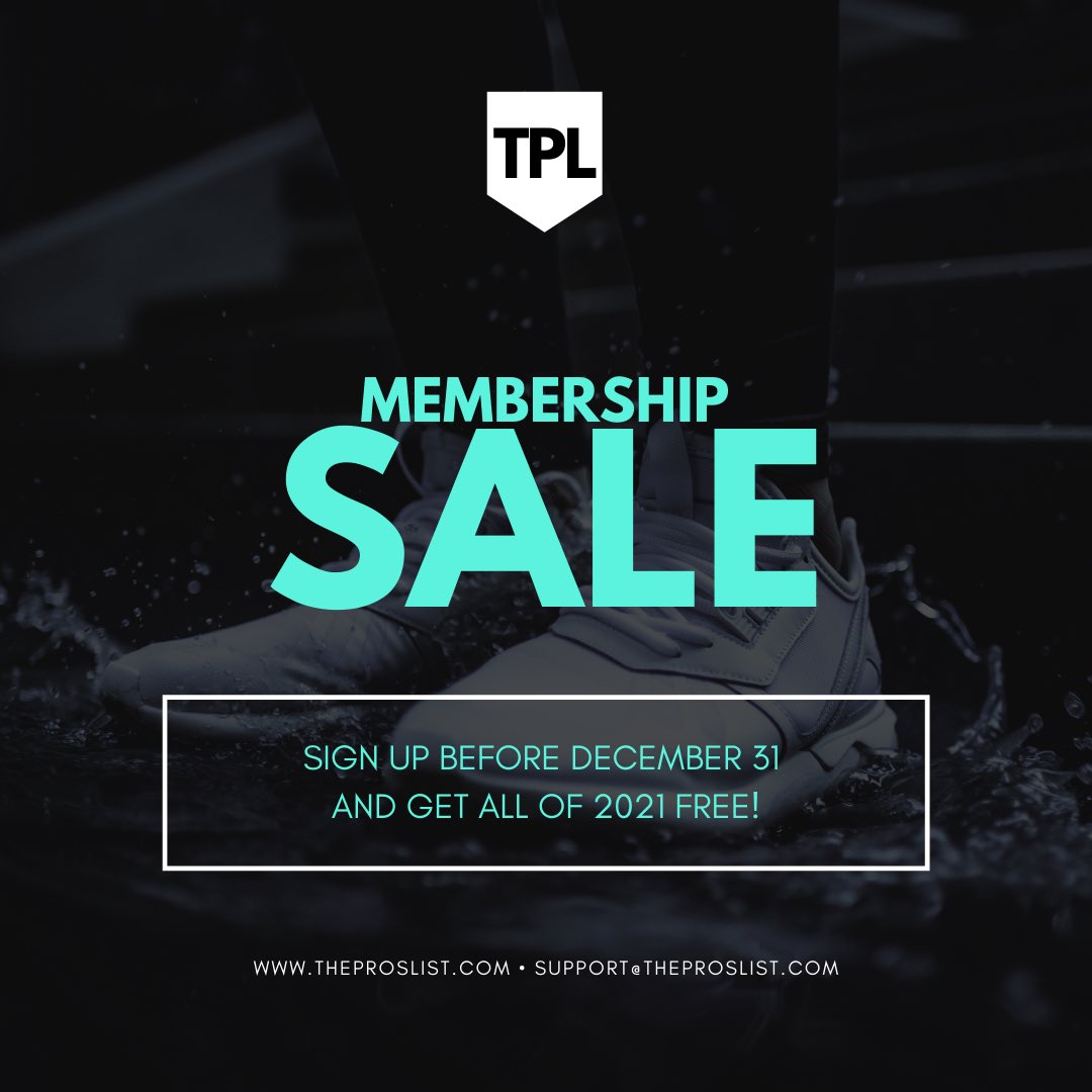 the_pros_list's tweet photo. 2021 is going to be a BIG year at The Pro’s List. GET ON THE LIST before the end of 2020 and enjoy next year’s membership on us! https://t.co/fzDv7yI2Nx