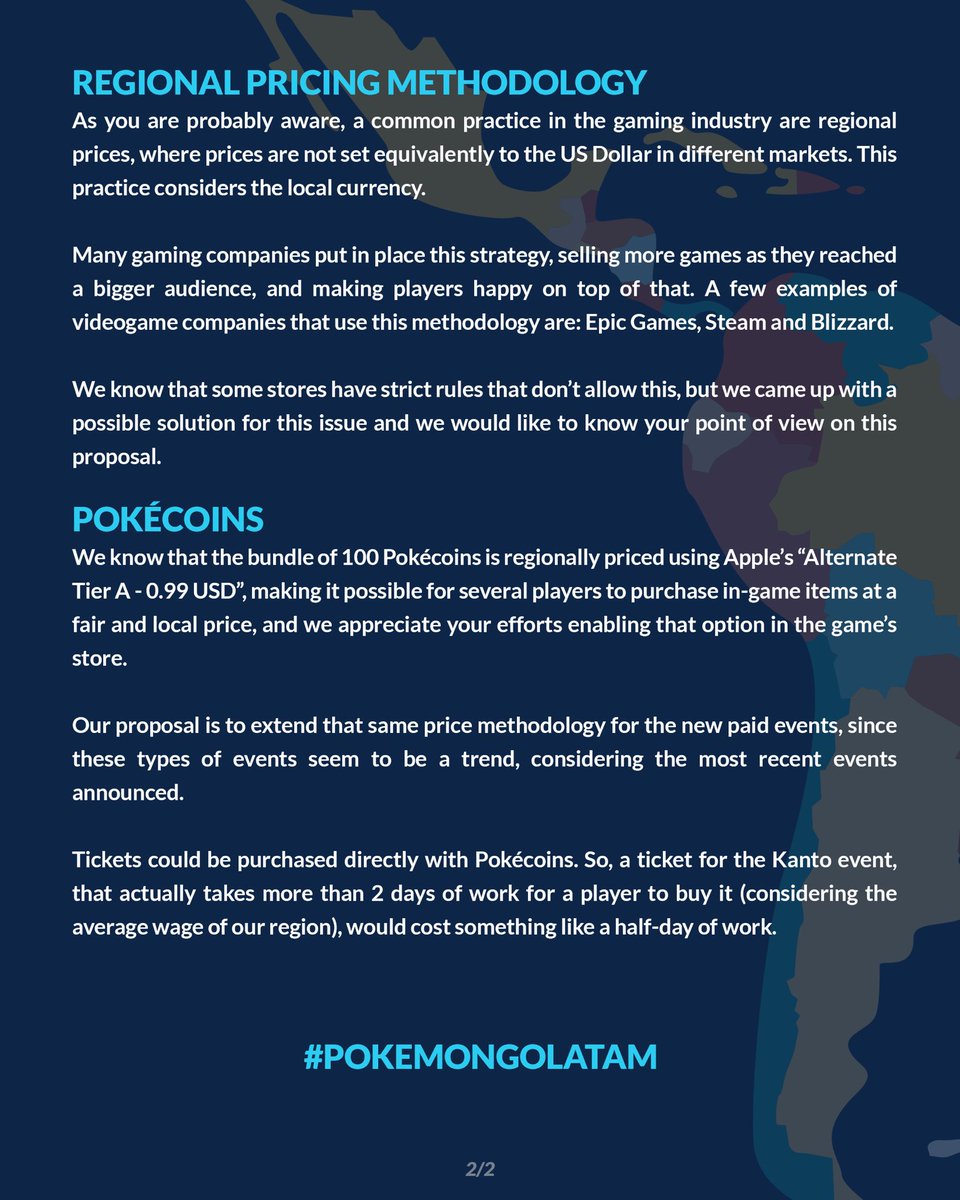 ParanoiasGamers's tweet photo. Unidos, somos más fuertes. Por más igualdad. 
Vamos con ese RT y 👍

#PokemonGOLATAM 

@PokemonGoapp
@NianticLabs
@NianticHelp
@johnhanke
@ohtellez
@leonardowille
@aramisabo
@AlanMB
@priscilliana https://t.co/dEfEqOrA6f