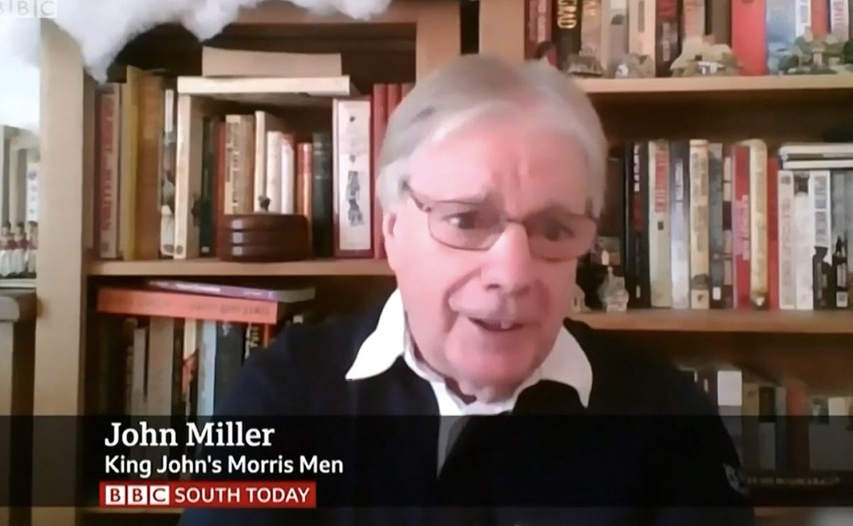 Screen shots from the BBC South Today feature on the King John’s Morris mummers play,  broadcast earlier this evening!