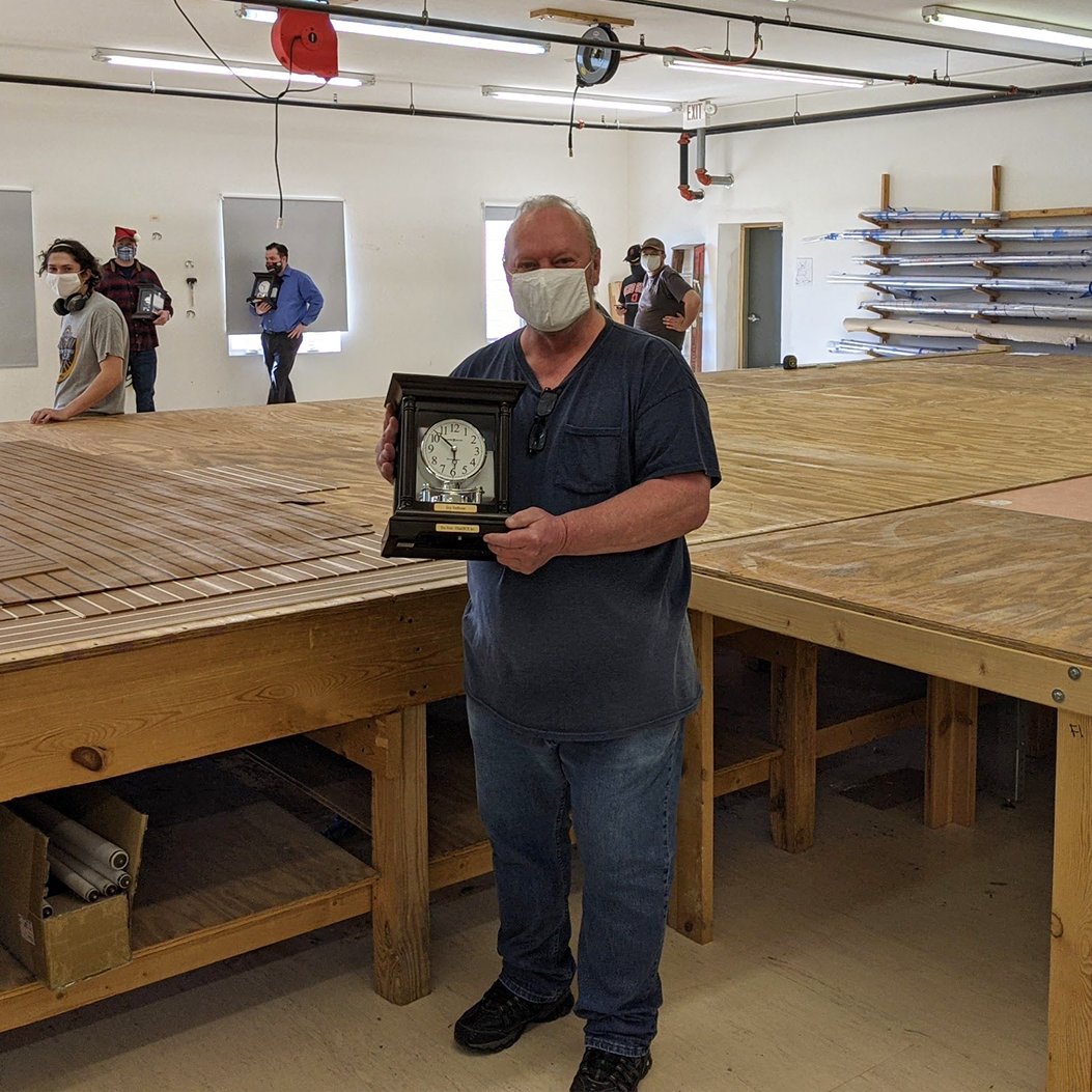 PlasDECK's tweet image. Congratulations to four more of our employees on 10 years working at PlasDECK. We appreciate your hard work and dedication!

#hardworker #boatdeck #boatdecking #10years #boatprojects #boatdiy #boatwork #newdeck #boatrefit