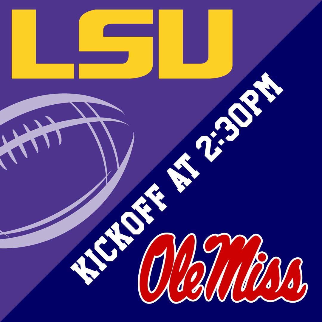 Dodies_Allen's tweet photo. Happy Hour ALL DAY 11-7 and the LSU game on our 40+ giant TVs tomorrow! 
HAPPY HOUR SPECIALS:
*$5 Hurricanes, Jack Daniels, Margaritas and Titos
*$1 off all other drinks
#lsufootball #happyhour #happyhourtime #footballsaturday @thevillageshopping https://t.co/KyYqYDkg5o
