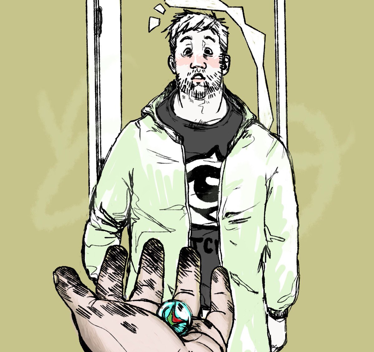 #TransmascArtists is trending, so hello! We’re Elliot and Alex, a transmasc couple developing a cozy superhero slice of life webcomic centered around found families, trauma recovery, queer joy, and the aftermath of police and prison abolition.
We’re excited to meet you!