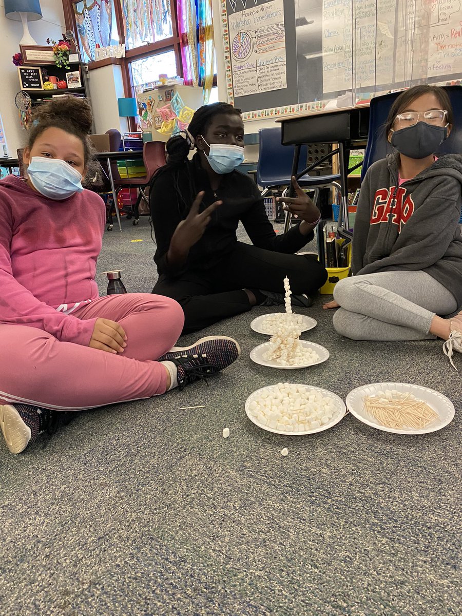 _MrsHalter's tweet image. Who can build the tallest marshmallow/toothpick tower in 30 minutes? Winter party fun!