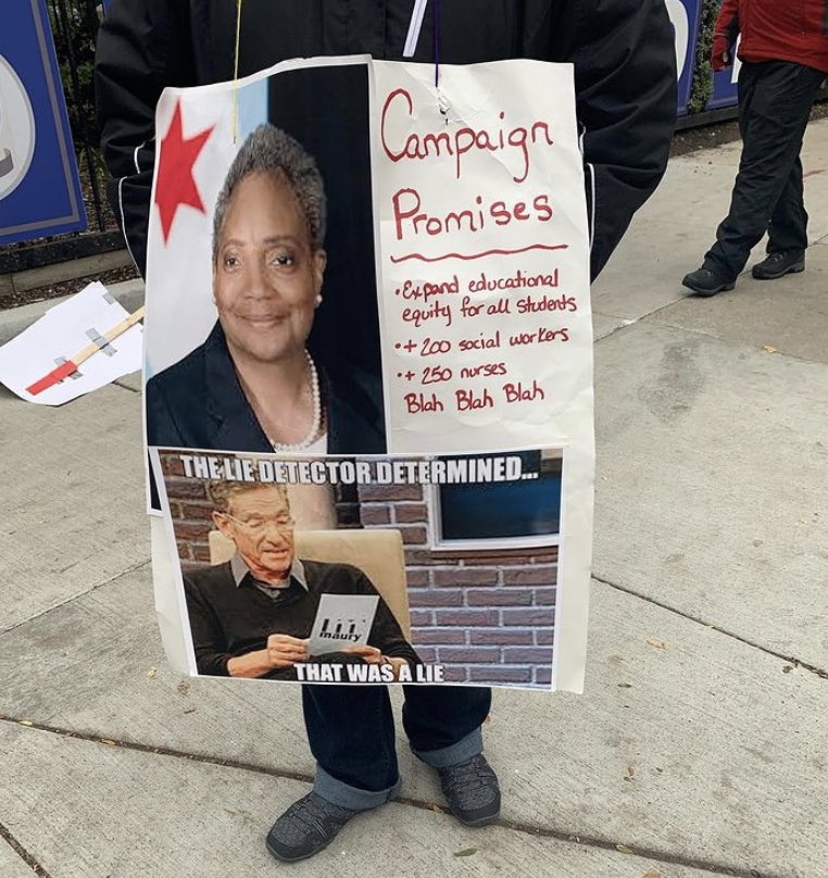 DoaCata1's tweet photo. Perfect timing to repost this photo from last year.
@chicagosmayor we’re still waiting for equity and clinicians. #CPSFalseChoice https://t.co/ArFhuFUKfd