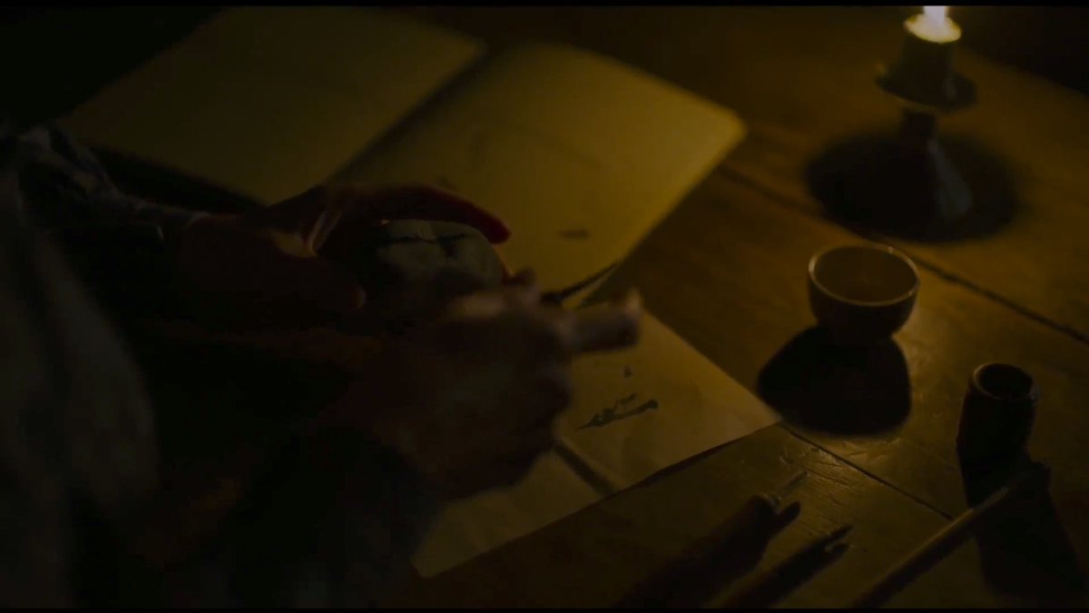 Scientific labor occurs in the overwhelming grey of the day or in the milky darkness of night in  #Ammonite - discovery is, at times, solitary and rough. It can also be tranquil.