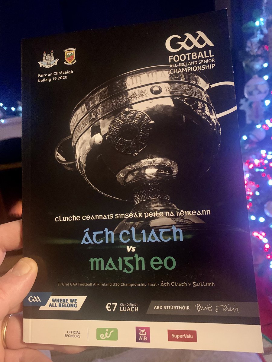 FranMallon1's tweet photo. Some All Ireland Final eve reading 
#DublinForSam #Mayo #GAA https://t.co/h4TWqrpBc9