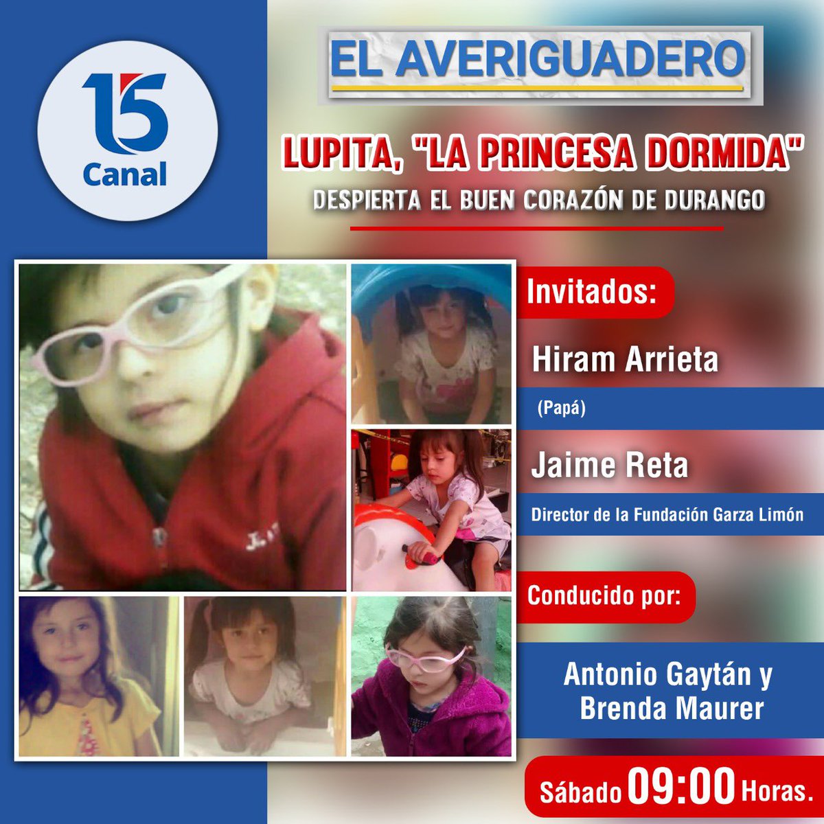 Mañana sábado platicaremos cómo vamos con la suma de amigos y amigas... Juntos por Lupita para lograr su operación. 🤗

Acompáñanos y participa, a las 9 am por Canal 15 y las plataformas de Facebook (Órale que Chiquito y Canal 15).

- Gracias 🙏🏻