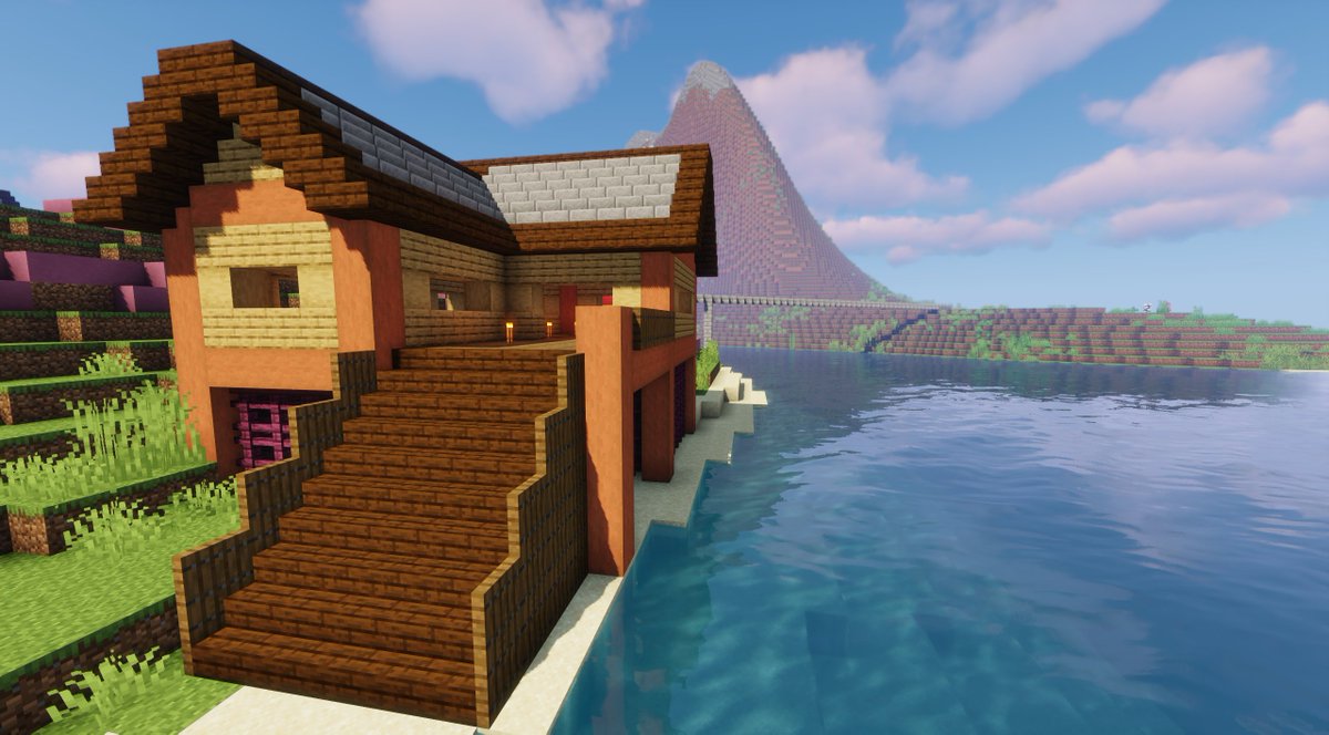 Otterliii's tweet photo. Build Update #3:

Welcome to the beach house, a house on the shore of the main island where you can go to relax and unwind by the ocean. 🌊🌊🌊

#minecraft #minecraftbuilds #Kingdombuild #thefridayproject https://t.co/CTQ11WSZz4