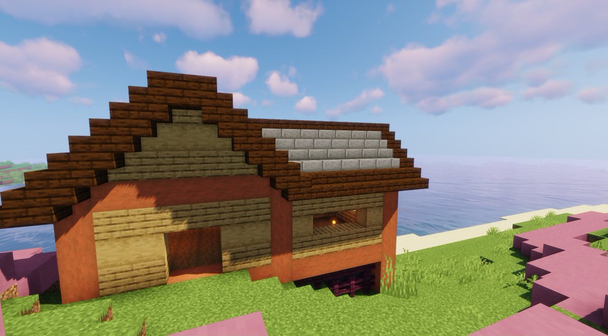 Otterliii's tweet photo. Build Update #3:

Welcome to the beach house, a house on the shore of the main island where you can go to relax and unwind by the ocean. 🌊🌊🌊

#minecraft #minecraftbuilds #Kingdombuild #thefridayproject https://t.co/CTQ11WSZz4