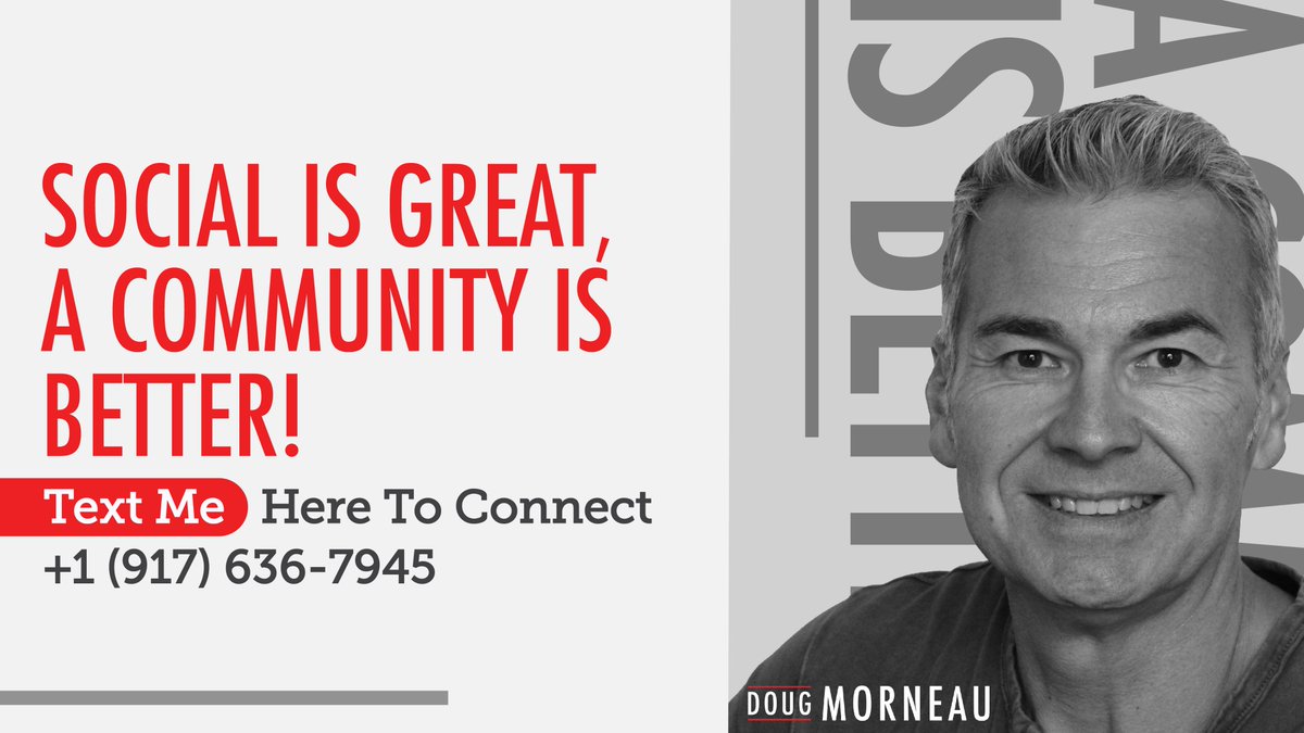 DougMorneau's tweet photo. Don't just @ me, text me: +1 (917) 636-7945

#textme #community 
#sms #smsmarketing 
#marketing https://t.co/iDc9pobaDo