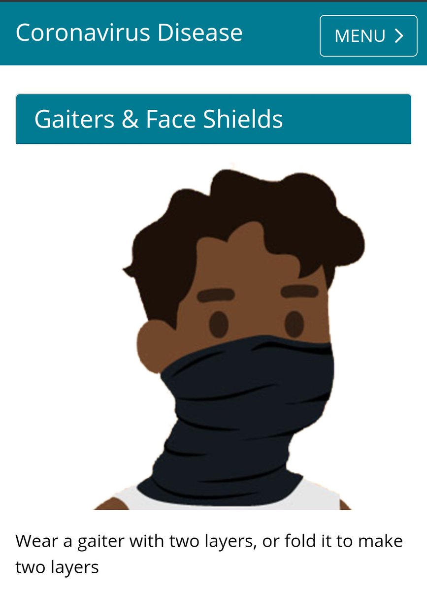 wethemachine's tweet photo. Was denied entry to both @Apple and @Disney stores today wearing my dual-layer gaiter because it was the "wrong type of mask" according to their "security." Web MD data shows 96% prevention of spread (15% more than regular masks) and CDC approved. 👌

#COVID #gaitergate https://t.co/R2zCIcD6kI