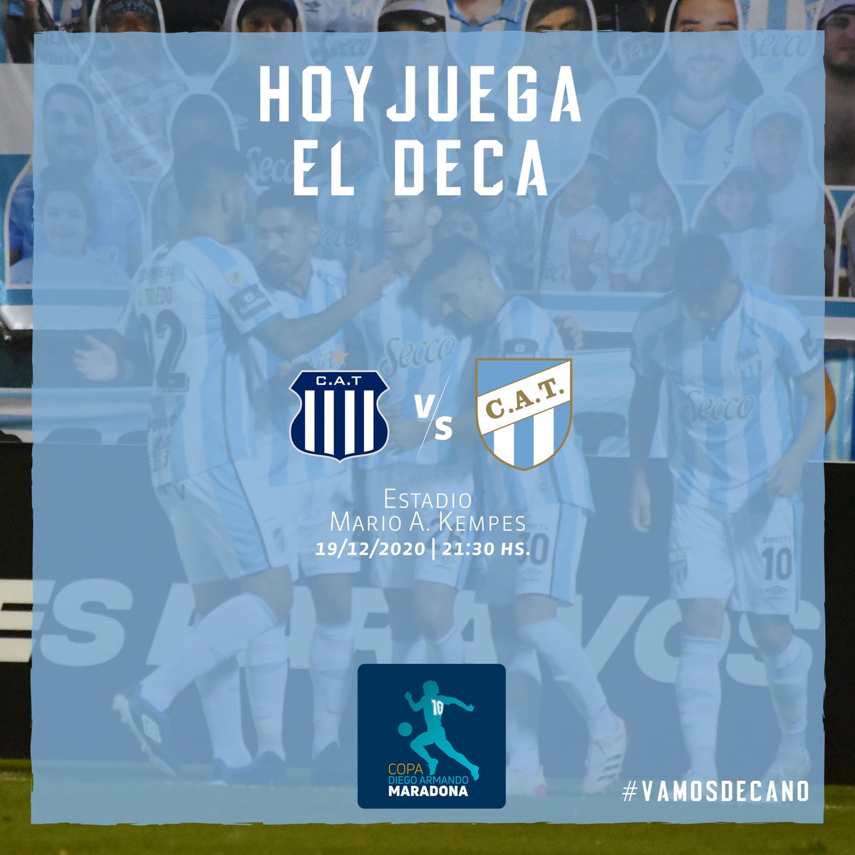 ATOficial's tweet photo. #CopaDiegoMaradona 🔟🏆

👊 ¡Volvemos a la acción!

Se acabó la espera. Este sábado, a las 21:30, el Deca medirá fuerzas con Talleres de Córdoba en el estadio Kempes.

#VamosDecano 💪💙🤍 https://t.co/zBT4E33Xs3