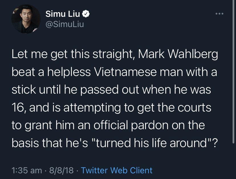 婷婷 tingting on Twitter "simu liu deleting this tweet after getting a(02)