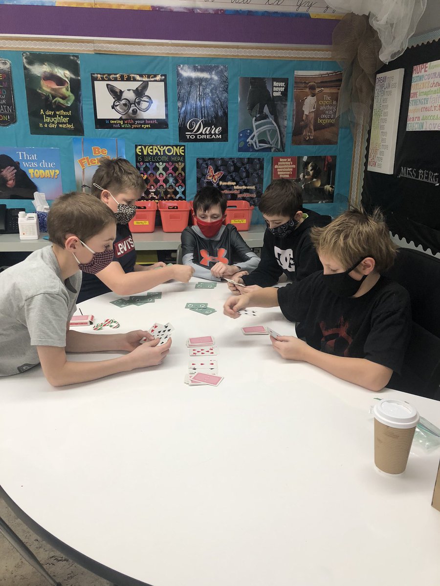 On the eleventh day of Christmas, Veteran School gave to me .... a group playing cards! #plrd25