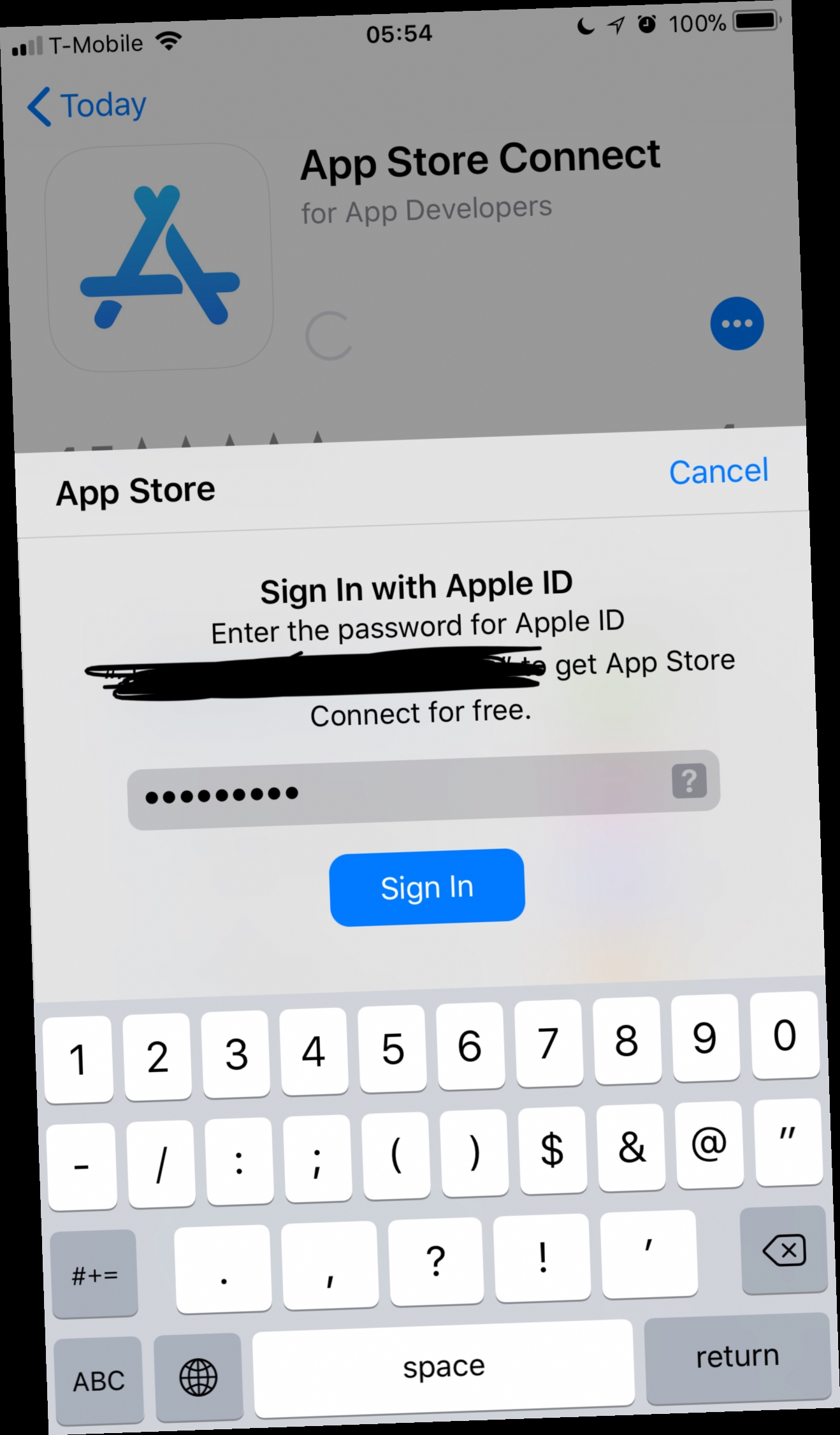 app store keeps asking for password to download app / Twitter