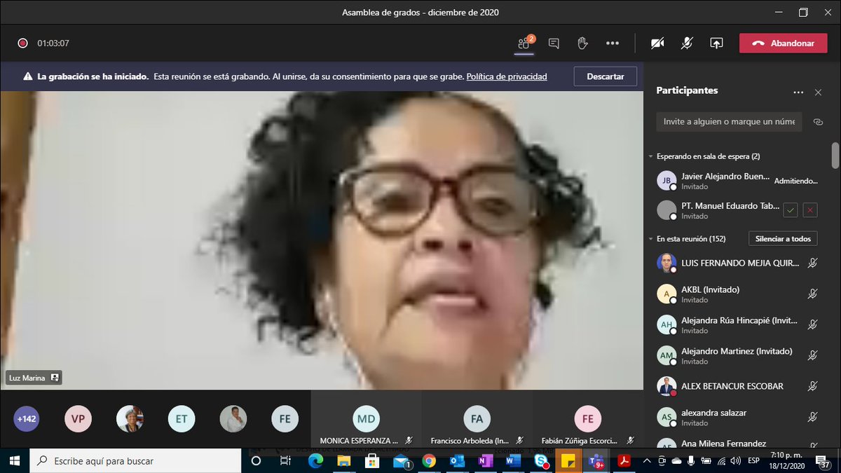 facultadecsUCN's tweet photo. Estamos en #ModoGradosUCN, iniciamos nuestra Asamblea  de Graduandos 2020-02 de @SoyUCN . Nos complace muchísimo el saber que nuestros egresados, continuarán sembrando el sentido humano de su profesión en sus comunidades y familias. #21DeDic - #GradosUCN https://t.co/M9GlfiPzo7