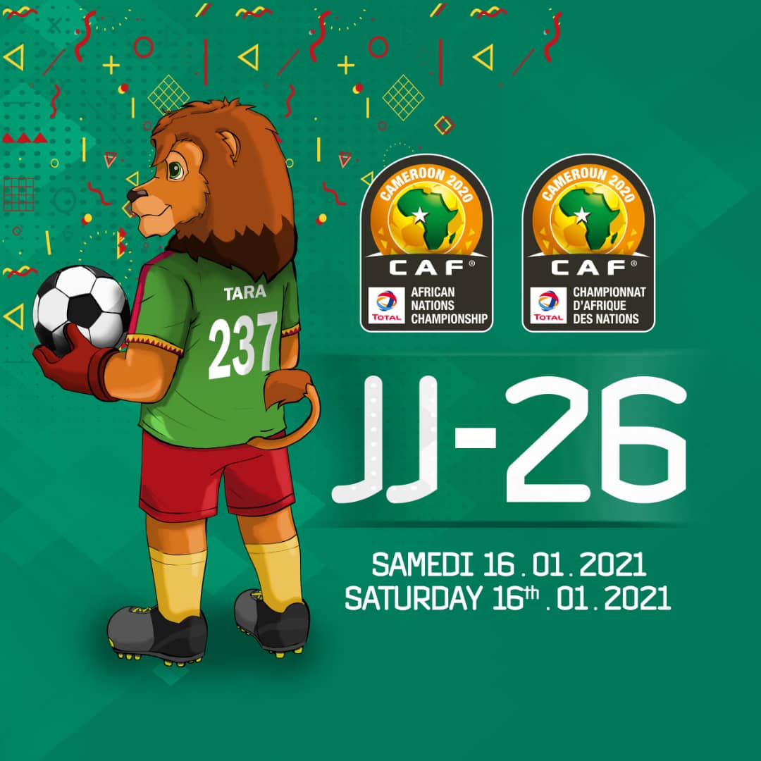 JJ-26 DE LA CÉRÉMONIE D'OUVERTURE
DU CHAN TOTAL CAMEROUN 2020 
SAMEDI 16 JANVIER 2021 À YAOUNDÉ
LA FÊTE SERA BELLE ! 

26 DAYS TO THE OPENING CEREMONY OF TOTAL CHAN CAMEROON 2020 
SATURDAY 16TH JANUARY 2021 IN YAOUNDE
IT SHALL BE A WONDERFUL JAMBOREE!