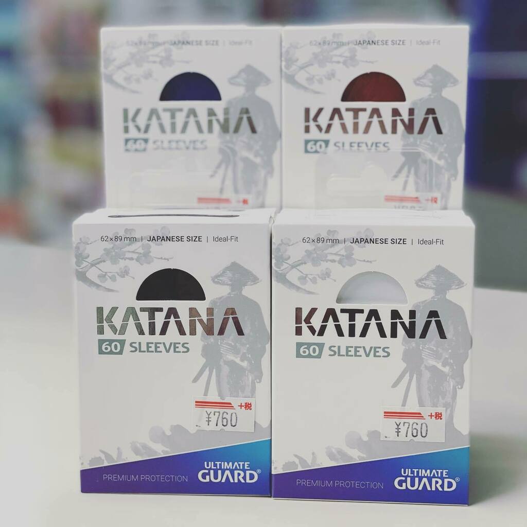 ハーティーあさひや Ultimate Guard 刀スリーブ Japanese Size 入荷しました スリーブサイズは 62 Mm ですので一般的にスモールサイズと呼ばれているサイズです 遊戯王 バトスピ ヴァンガードに最適です 色は黒 白 赤 青の4色です ターコイズ