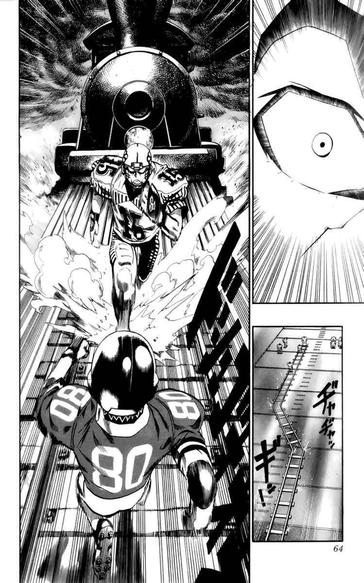 Eyeshield does better than almost any other sports anime (imo) in making every team that appears memorable right off the bat. There are so many characters that pop up throughout the series but each one has a unique playstyle than matches their teams theme, which I'm a sucker for.