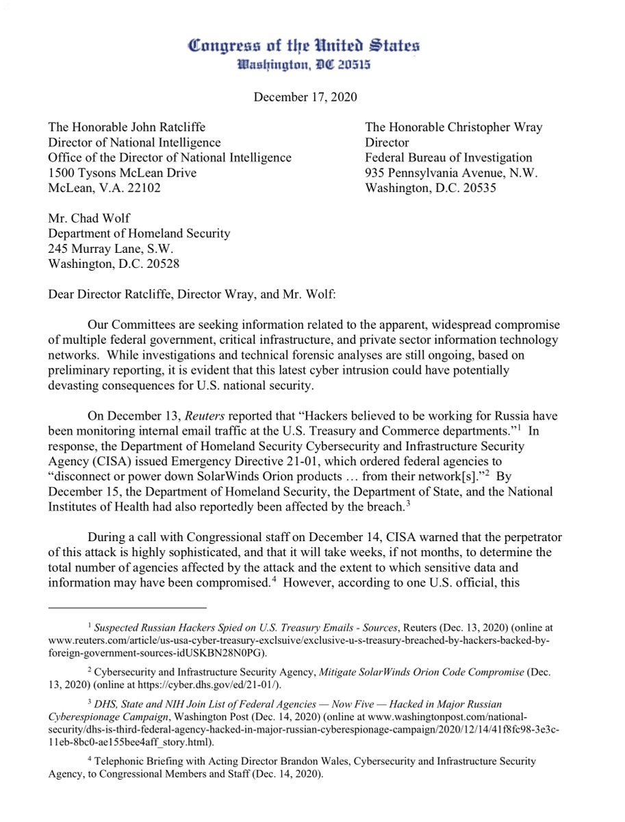 WATCH THIS SPACE”CISA warned that the perpetrator of this attack is highly sophisticated, and that it will take weeks, if not months, to determine the total number of agencies affected.. and the extent to which sensitive data and information may have been compromised“